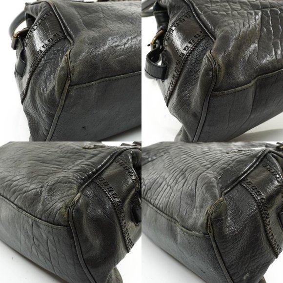 Auth Fendi Hand Bag Leather Black #25155F84 - Picture 13 of 13
